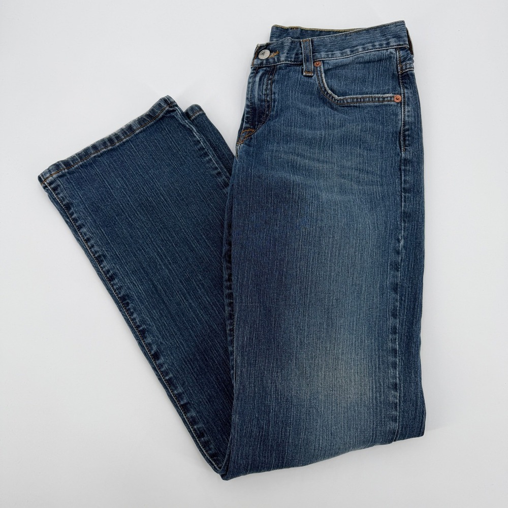 Lucky Brand Dungarees Gene Montesano Classic Fit Straight Leg Jeans Blue 06/28